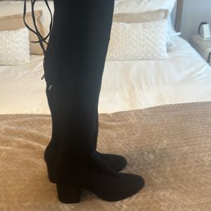 Dolce Vita Black suede thigh boots